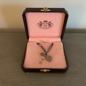 Juicy Couture Silver Key To My Heart Necklace